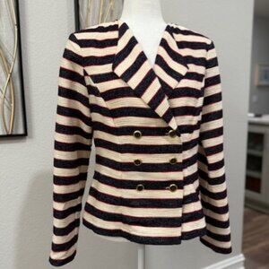 CAbi "Love, Carol" Nautical Stripe Cruise Jacket